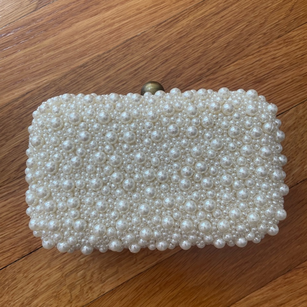 From St. Xavier Pearl Box Clutch